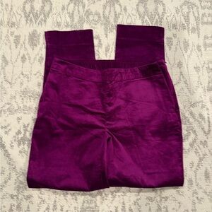 j. jill sugarbeet velvet pants Partial Elastic Pants NWT SIZE 10